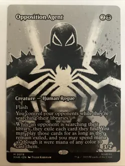 Opposition Agent Borderless Spider-Man MTG M 0019 MAR Marvel Regular - Image 1