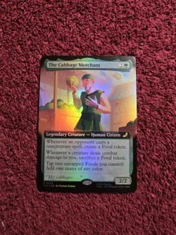 MTG The Cabbage Merchant 0203 Foil Extended Art Avatar The Last Air Bender - Image 1