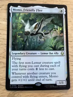 MTG (FOIL) Momo, Friendly Flier P Unique and Miscellaneous Promos 394 NM - Image 1