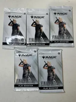 MTG Lot Of 5 Final Fantasy Play Booster Pack sealed - Image 1