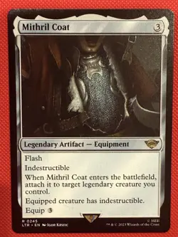 Mithril Coat MTG Lord of the Rings: Tales of Middle-Earth NM Rare Non Foil - Image 1