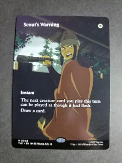 Scout's Warning (Borderless) Mythic MTG Avatar Eternal - Image 1