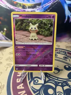 Pokemon Card Mimikyu Cosmic Eclipse Reverse Holo Rare 97/236 - Image 1