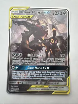 Pokemon TCG Umbreon Darkrai GX SM241 Tag Team Black Star Promo Holo Card - Image 2