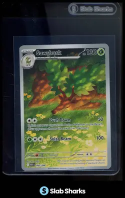 2025 POKEMON SV WHITE FLARE WHT EN #092/086 SAWSBUCK ILLUSTRATION RARE - Image 1