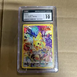 2023 Pokemon Sword & Shield Crown Zenith Full Art Pikachu #160 CGC 10 GEM MINT - Image 1