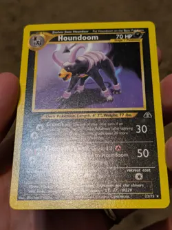 Pokemon 2001 Neo Discovery Houndoom 23/75 Unlimited English - Image 3