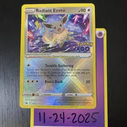 RADIANT EEVEE SWSH230 - Pokemon GO Promo TCG - Near Mint - Image 1