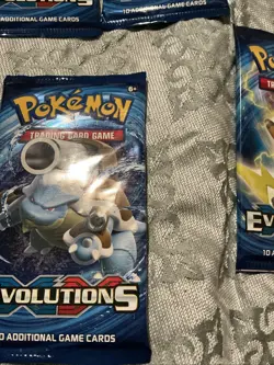 Pokemon TCG 2016 XY Evolutions Booster Pack Lot 4 Artworks Factory Sealed - Image 4