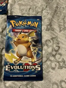 Pokemon TCG 2016 XY Evolutions Booster Pack Lot 4 Artworks Factory Sealed - Image 5