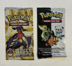 POKEMON POKEMON TCG LOT 2009 POP SERIES 9 PACK & 2011 BLACK & WHITE PREVIEW PACK - Image 1