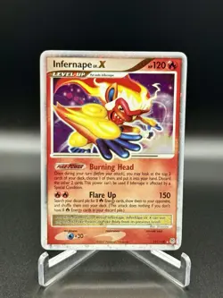 Pokemon TCG Infernape LV.X Diamond & Pearl 121/130 Holo Rare Near Mint Free Ship - Image 1