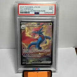 Pokemon TCG Salamence EX 187/159 Journey Together 2025 SIR PSA 9 Mint - Image 1