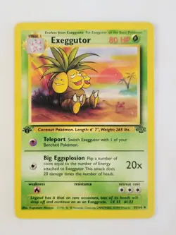 1999 1st Edition Jungle Exeggutor 35/64 Pokemon WOTC LP - Image 1
