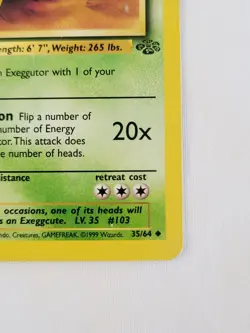 1999 1st Edition Jungle Exeggutor 35/64 Pokemon WOTC LP - Image 5