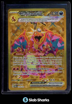 2023 POKEMON SV OBSIDIAN FLAMES OBF EN #228/197 CHARIZARD EX HYPER RARE - Image 1