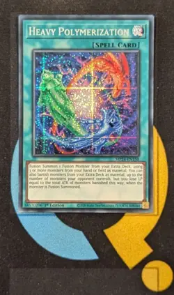 MP24-EN150 Heavy Polymerization Prismatic Secret Rare 1st Edition YuGiOh - Image 1