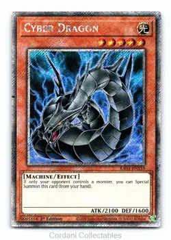 Cyber Dragon RA03-EN155 - Platinum Secret Rare - YuGiOh Card - Image 1