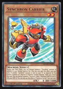 Synchron Carrier - MAGO-EN094 - Gold Rare - 1st Edition Yugioh - Image 1