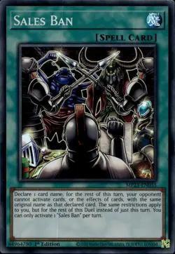 Sales Ban 1st Ed Super Rare MP23-EN035 Yu-Gi-Oh! - Image 1