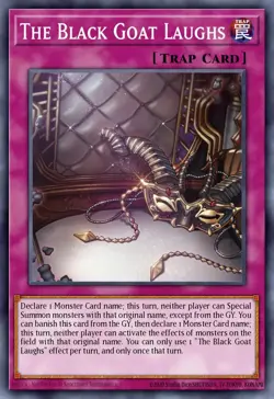 YUGIOH MP25-EN057 The Black Goat Laughs Prismatic Secret Rare 1st Edition NM - Image 1