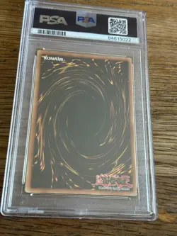 Yugioh PSA 9 MINT Dark Eradicator Warlock SD6-EN001 Ultra Rare 1st Ed - Image 2