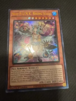 SHIPPED THIS MONDAY Yugioh Noh-P.U.N.K Rising Scale Ultra Rare Blmm-en050 - Image 1