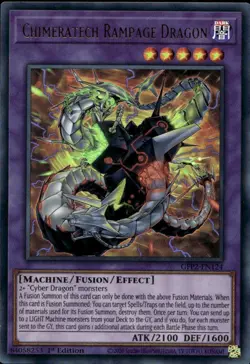 Chimeratech Rampage Dragon 1st Ed Ultra Rare GFP2-EN124 Yu-Gi-Oh! - Image 1