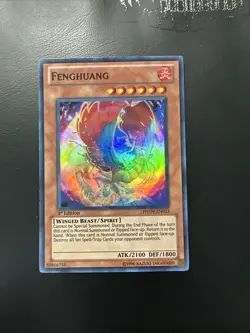 YUGIOH FENGHUANG SUPER RARE PHSW-EN033 1ST EDITION - Image 1