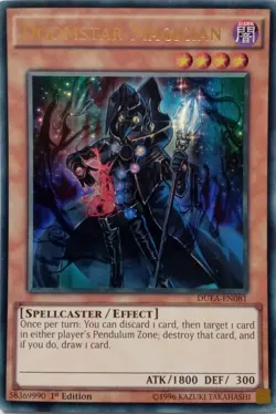 DUEA-EN081 DOOMSTAR MAGICIAN ULTRA RARE 1ST EDITION YuGiOh CARD - Image 1