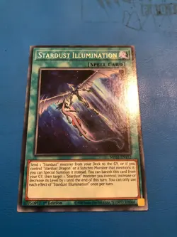 YUGIOH Rare Stardust Illumination MP22-EN152 1st Edition - Image 1