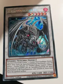 YUGIOH VERDAMMNISKAISER DRACHE BLCR-DE081 SECRET RARE 1.AUFLAGE. - Image 1