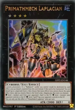 GFP2-EN146 PRIMATHMECH LAPLACIAN ULTRA RARE 1ST EDITION YuGiOh CARD - Image 1