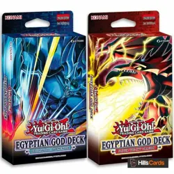 YuGiOh Both Egyptian God Structure Decks | One of Each Obelisk and Slifer Bundle - Image 1