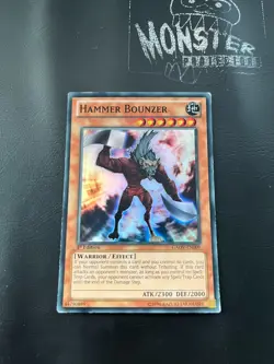YUGIOH HAMMER BOUNZER SUPER RARE GAOV-EN009 1ST EDITION - Image 1