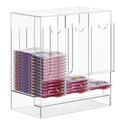 3 Slot Acrylic TCG Premium Booster Pack Dispenser/Display/Clear/Pokemon/Yu-Gi-Oh - Image 2