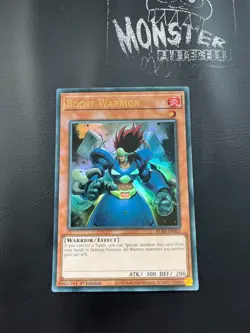 YUGIOH BOOST WARRIOR ULTRA RARE BLAR-EN063 1ST EDITION - Image 1