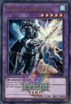 1st ed Invoked Raidjin ultra rare BLAR-EN081 Yugioh - Image 1