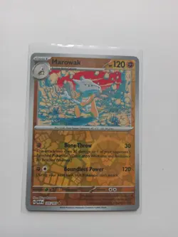 Marowak 105/165 Reverse Holo NM Pokemon Card - Image 1