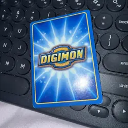 Omnimon OM-01 HOLO FOIL DIGIMON CARD TCG CCG 2000 Bandai WarGreymon + MetalGarur - Image 2