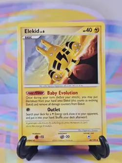 Pokemon TCG Diamond & Pearl Card | Elekid Lv. 6 48/130 Uncommon - Image 1