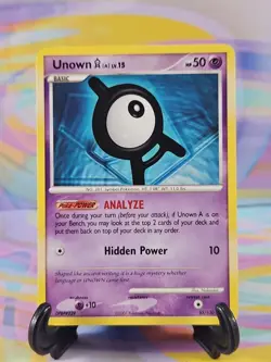 Pokemon TCG Diamond & Pearl Card | Unown (A) Lv. 15 65/130 Uncommon - Image 1