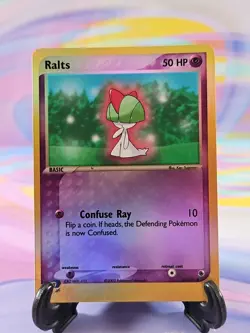 Pokemon TCG Ruby & Sapphire Card | Ralts Reverse Holo 66/109 Common - Image 1