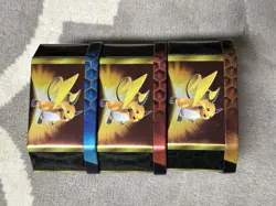 POKEMON Hidden Fates EMPTY Metal Tins Storage Box Lot of 3 TINS ONLY NO CARDS - Image 3