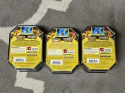 POKEMON Hidden Fates EMPTY Metal Tins Storage Box Lot of 3 TINS ONLY NO CARDS - Image 4