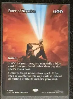 MTG Force of Negation Avatar: The Last Airbender Borderless (Non-Foil) Card - Image 1