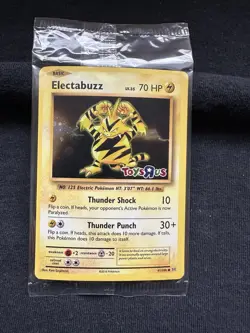 New Sealed Pokemon XY Evolutions Toys R Us 41 Electabuzz Cosmos Holo Promo Card - Image 1