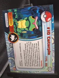 Pokemon Card - Caterpie, Metapod, Butterfree - Topps - Black Logo - Set Of 3 LP - Image 5