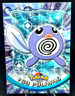 Pokemon Card - Topps Poliwag #60 TV Animation Edition Series 1 (Black Logo) NM - Image 1