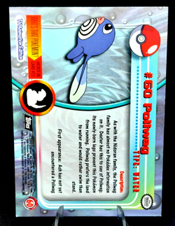 Pokemon Card - Topps Poliwag #60 TV Animation Edition Series 1 (Black Logo) NM - Image 2